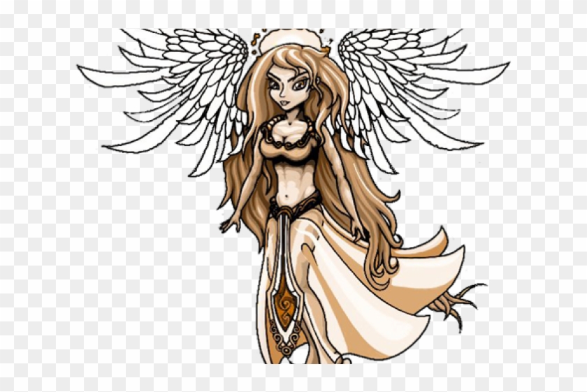 Angel Tattoos Png Transparent Images - Cartoon Clipart #5746171