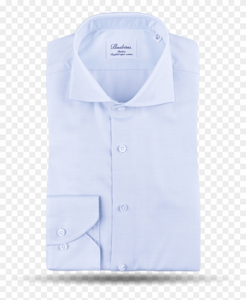 Stenströms Light Blue Micro Honeycomb Slimline Shirt Clipart