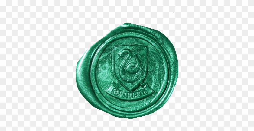 Slytherin Hogwarts Wax Sealfreetoedit - Slytherin Wax Seal Png Clipart