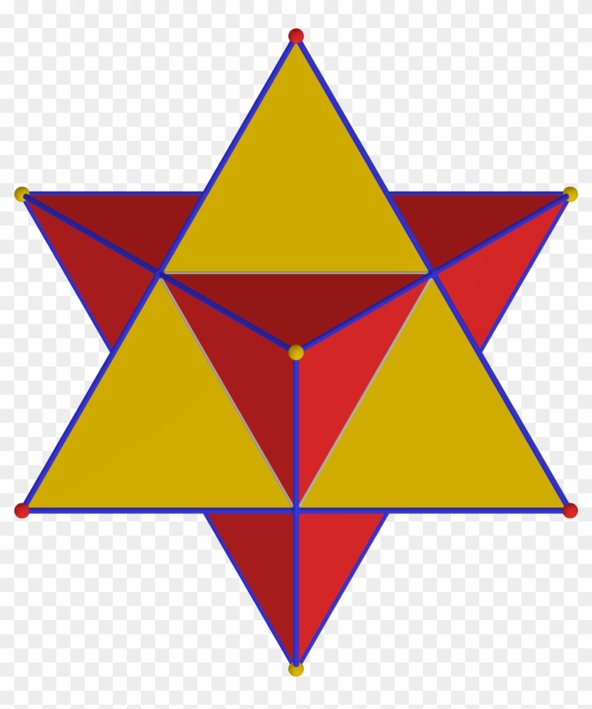 Polyhedron Pair 4-4 From Yellow - Triangle Clipart