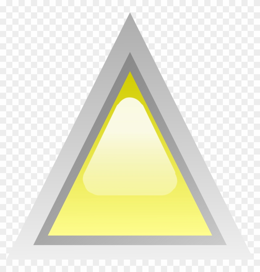 This Free Icons Png Design Of Led Triangular Yellow - Triangle Clipart #5747282
