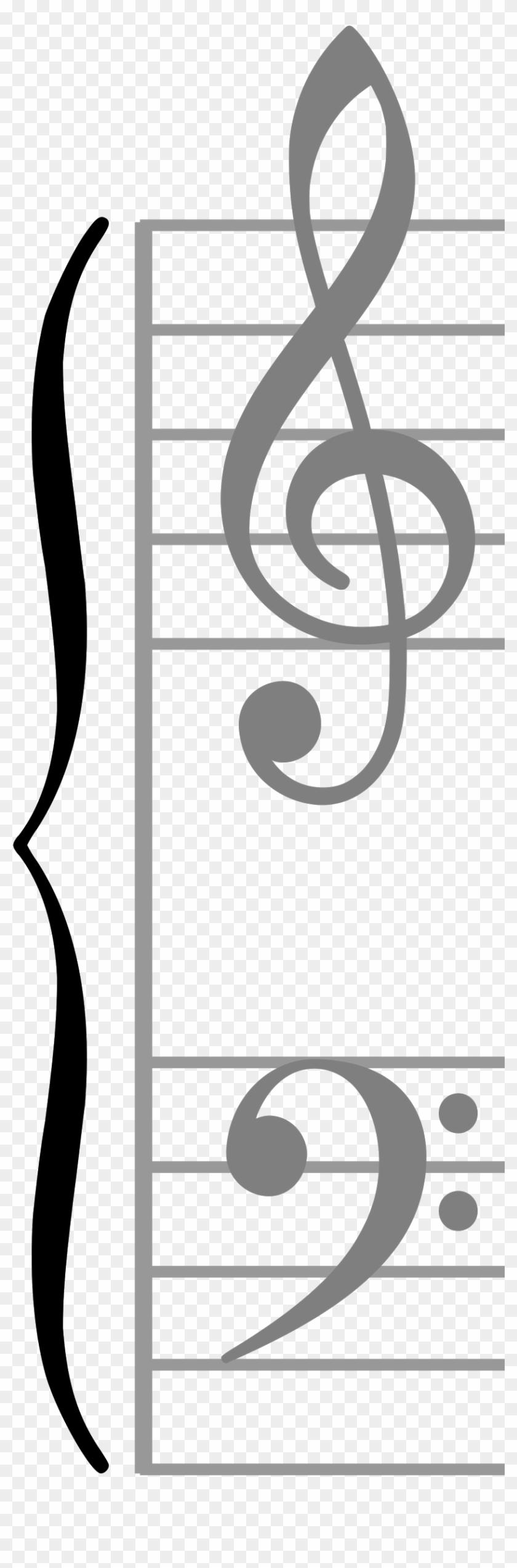 The Black Curvy Line Here Is Called A “brace - Note F Clipart