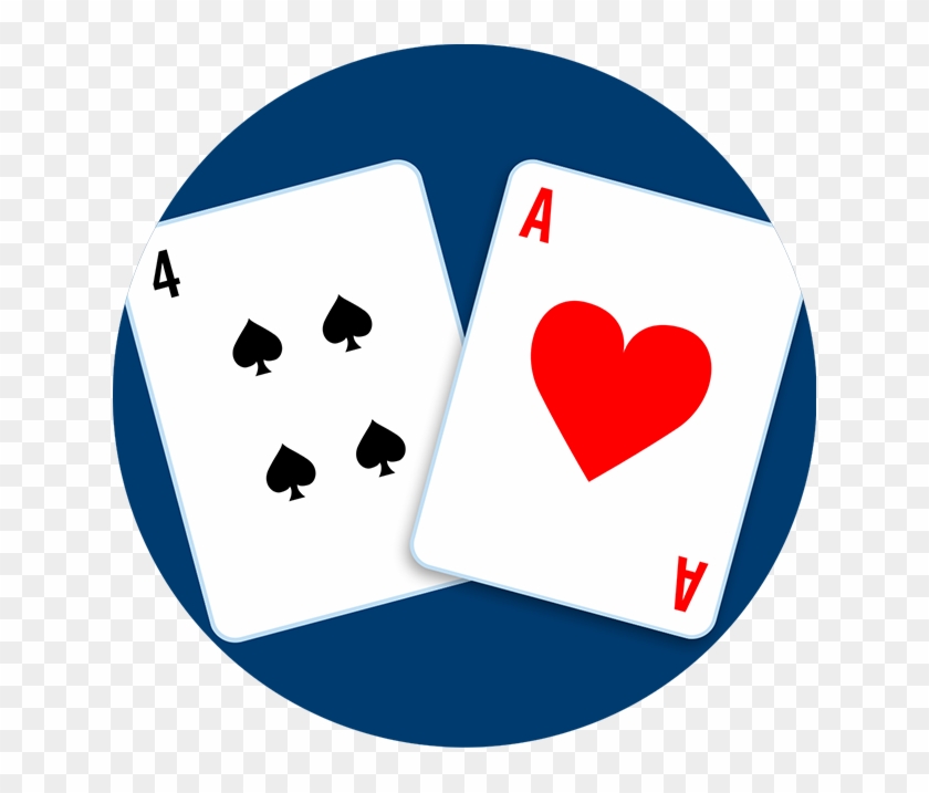 A Four Of Clubs And An Ace Of Hearts Clipart #5747585