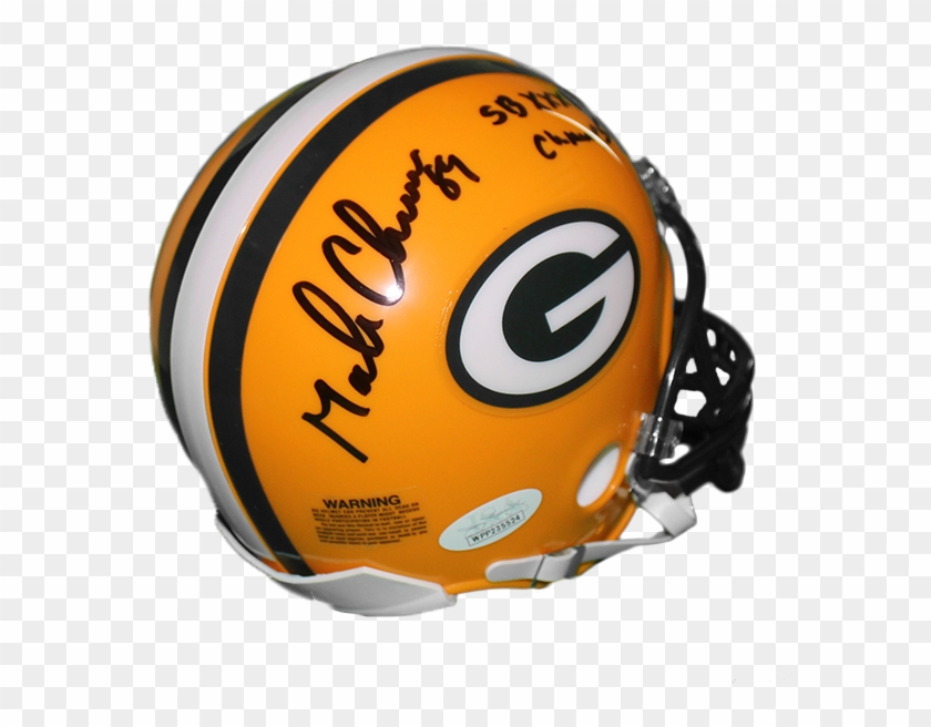 Mark Chmura Autographed Green Bay Packers Football - Football Helmet Clipart #5747589