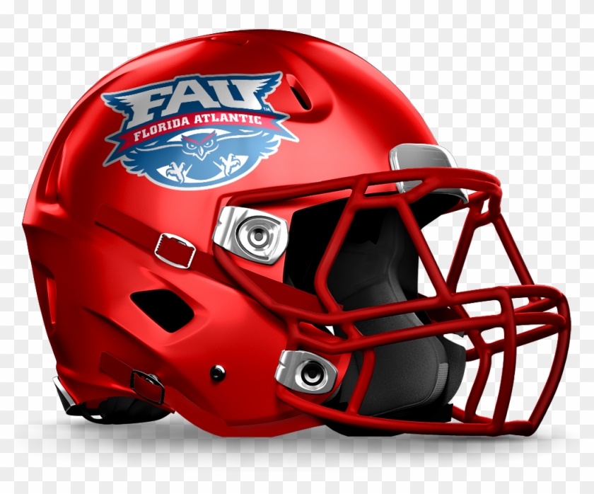 Florida Atlantic - Utah State Football Helmet Clipart #5747721