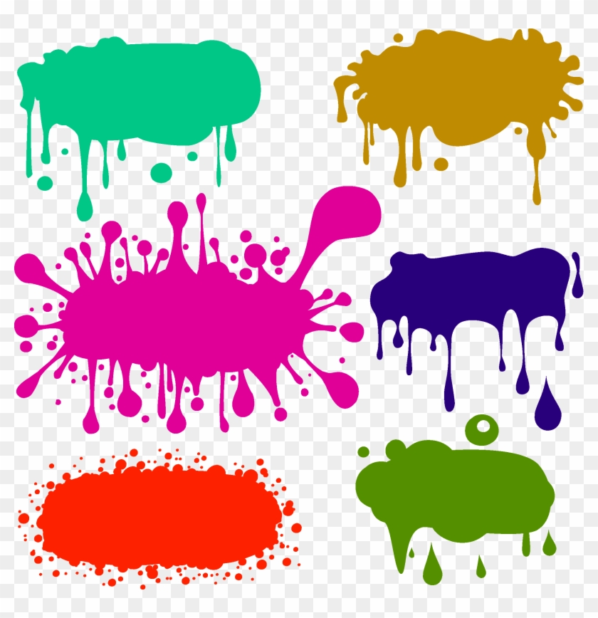 Color Paint Transprent Png Free Download Ⓒ - Paint Splash Color Red Clipart