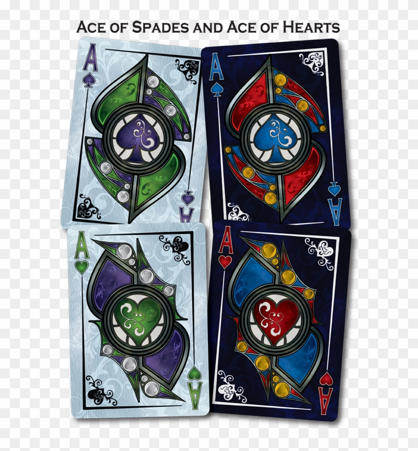 Back To Gothique Playing Cards - Stained Glass Clipart #5747911