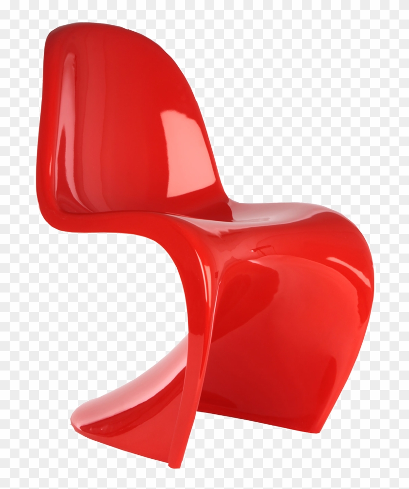 Iconic Chairs In Red - Verner Panton Panton Chair Clipart