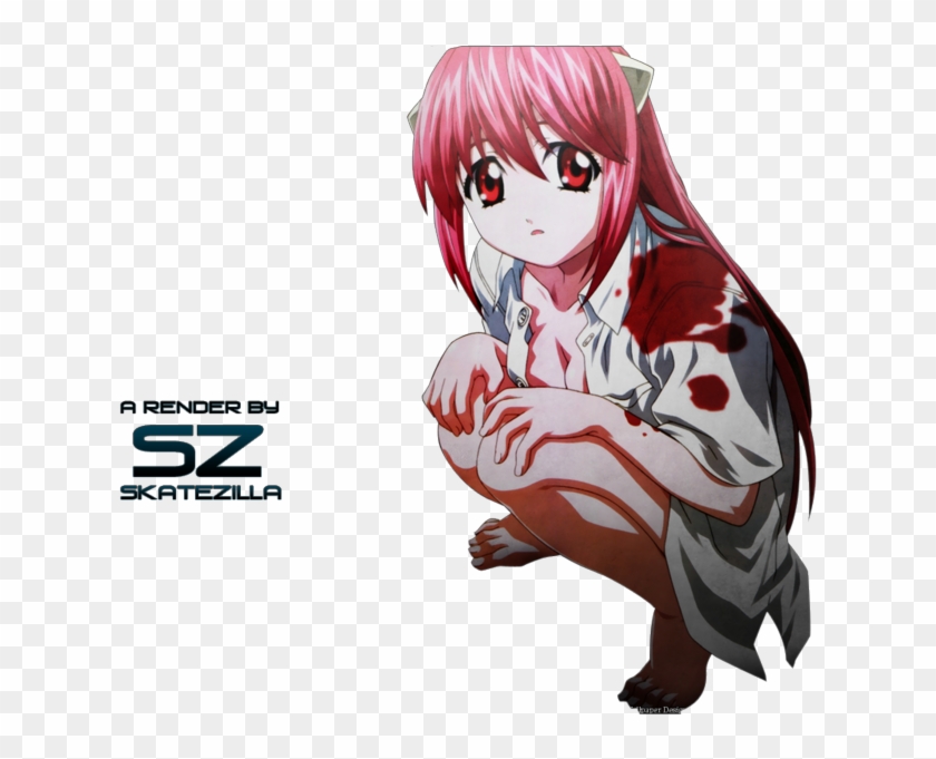 潔白如百合*~ 妖精的旋律~ Elfen Lied (頁1) - Anime Girl Kill Girl Clipart