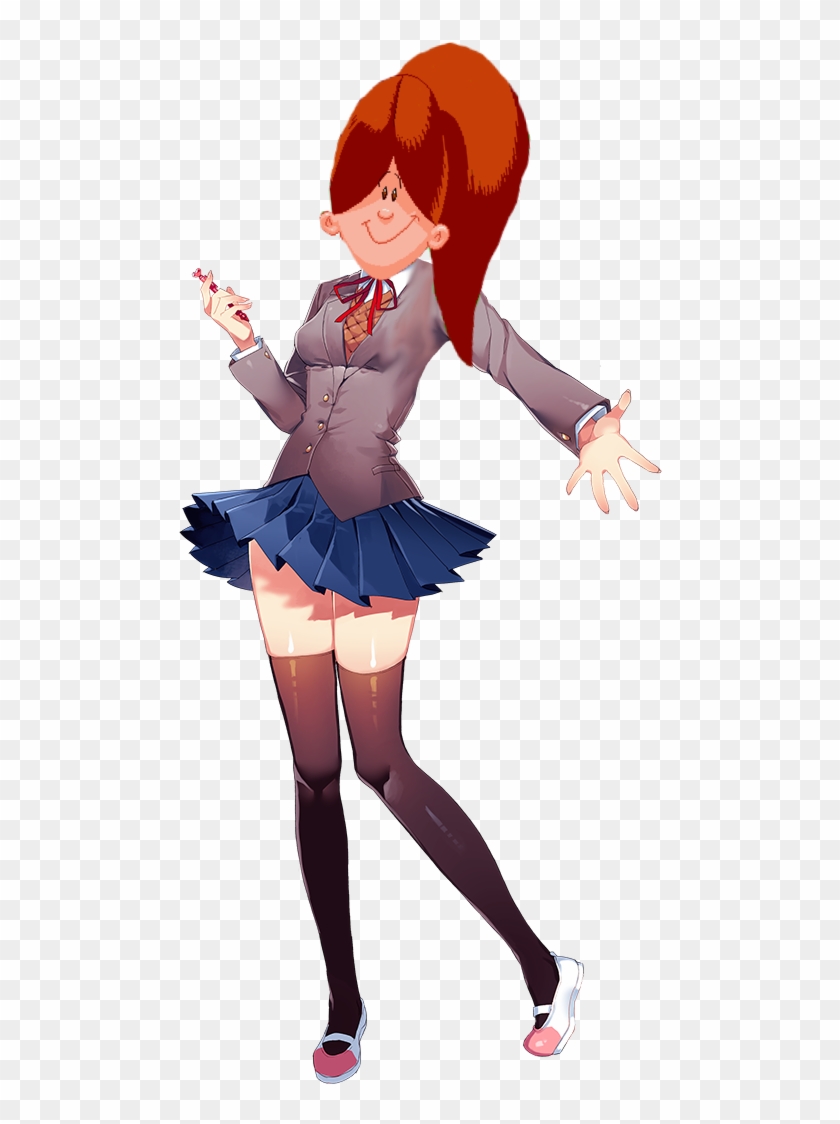 Doki Doki Literature Club Monika Clipart #5749010