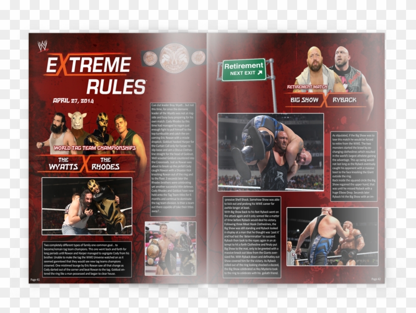 Be Sure Not To Miss May's Edition Of Wwe Magazine Featuring - Wwe Extreme Rules Clipart #5749783