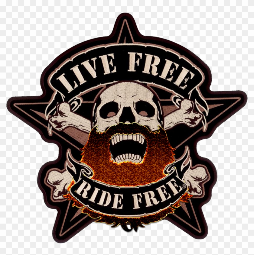 [ Img] - Live Free Ride Free Patch Clipart #5749971