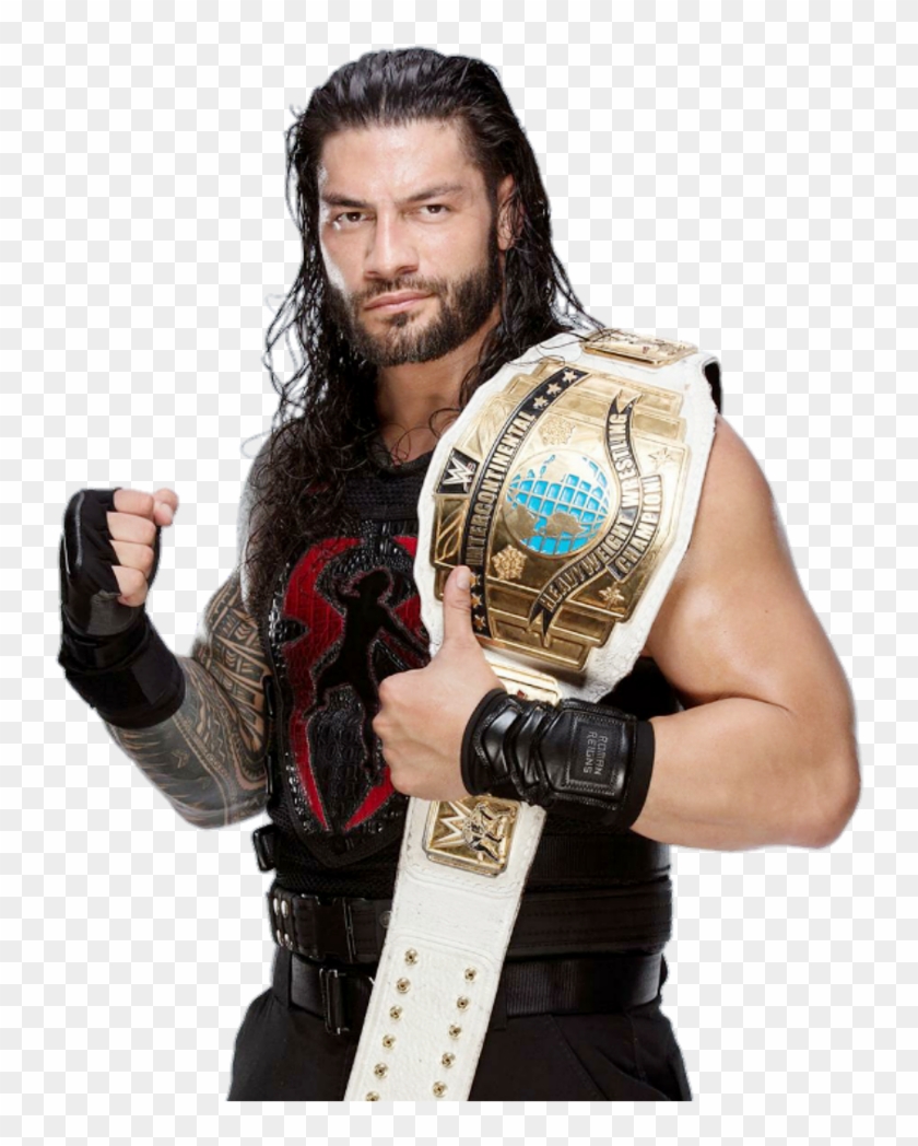 Roman Reigns Ic Champion 2017 By Lunaticdesigner - Roman Reigns Photo 2017 Clipart #5750496