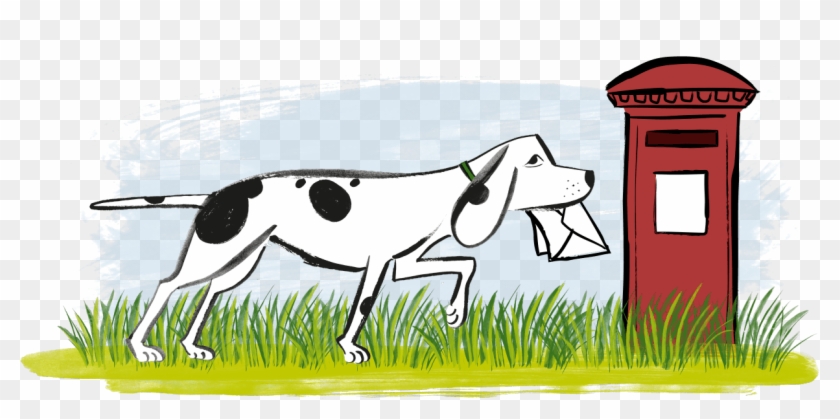 Dog Catches Something Clipart