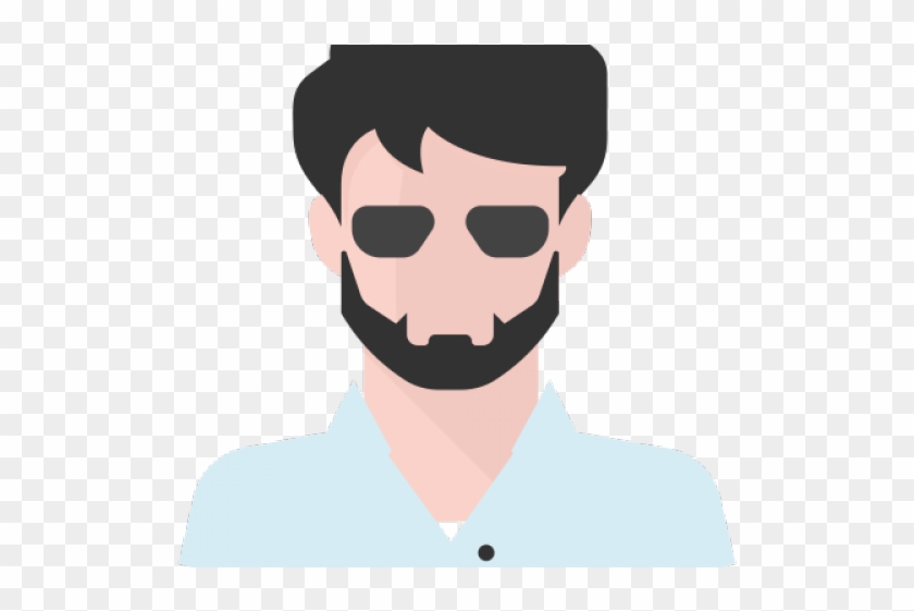 Beard Clipart Cool Shades - Boy Beard Avatar Png Transparent Png