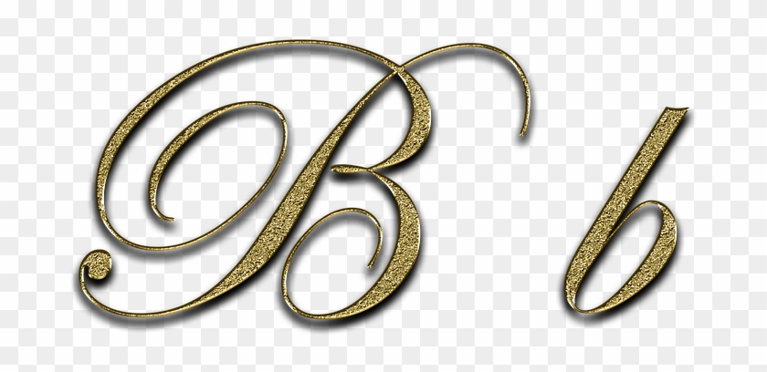 Letter B Gold Font Point B Write Type Fonts - Bali Rich Villa Tuban Clipart #5752090