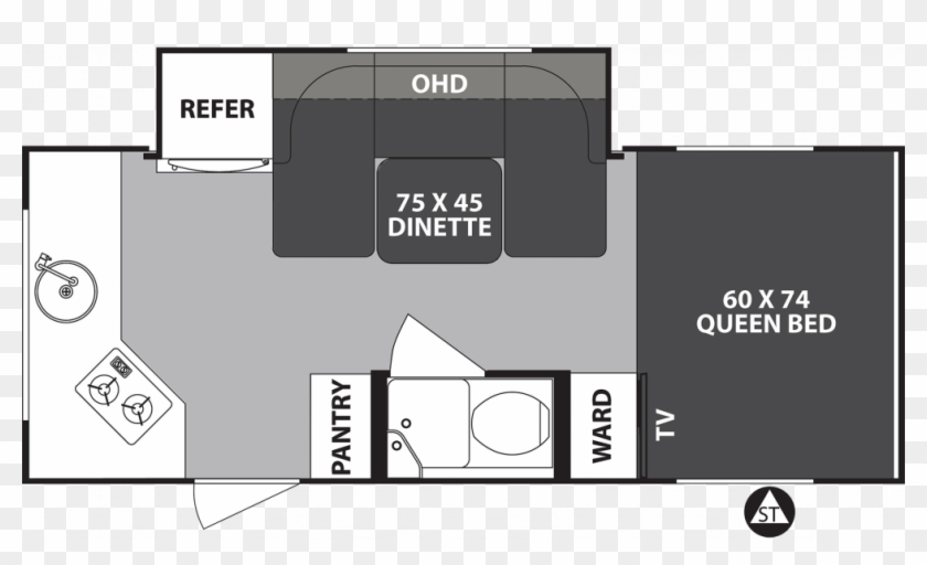 0 Ace 3750flinfinity Floor Plan - R Pod 179 2019 Clipart #5752177