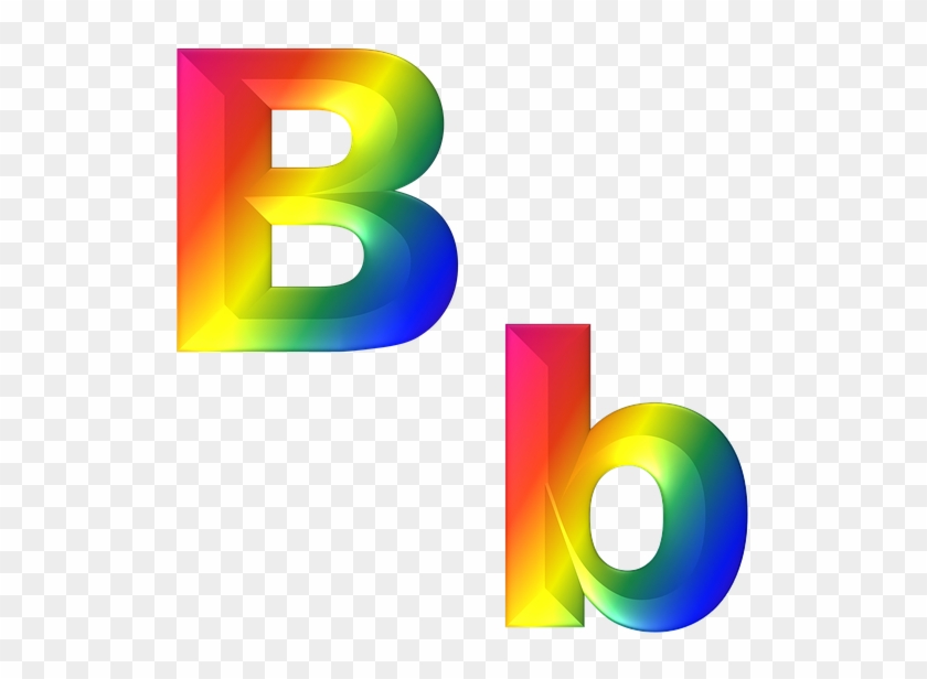 B Png - Rainbow Letter B Png Clipart