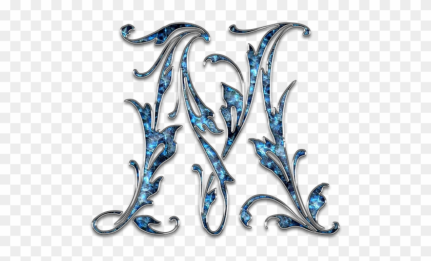 Letter Letter M M Initials Font Alphabet - Emblem Clipart #5752401
