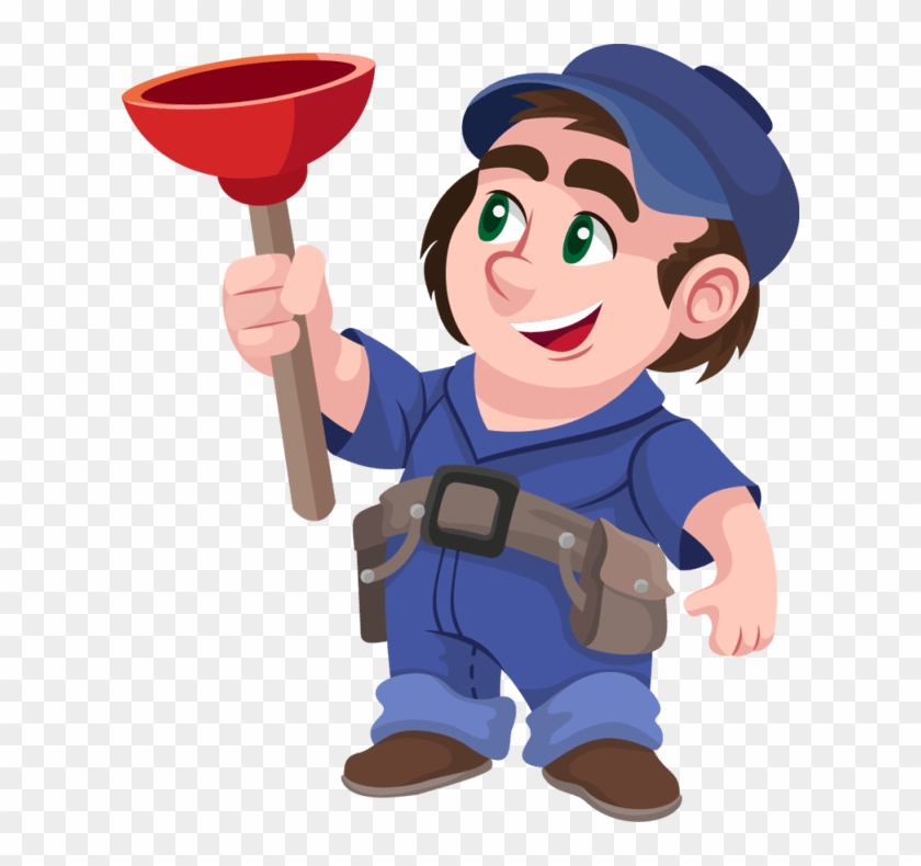 Plumber Cartoon Clip Art Cartoonview Co Ourclipart - Plumber Clipart - Png Download #5752774