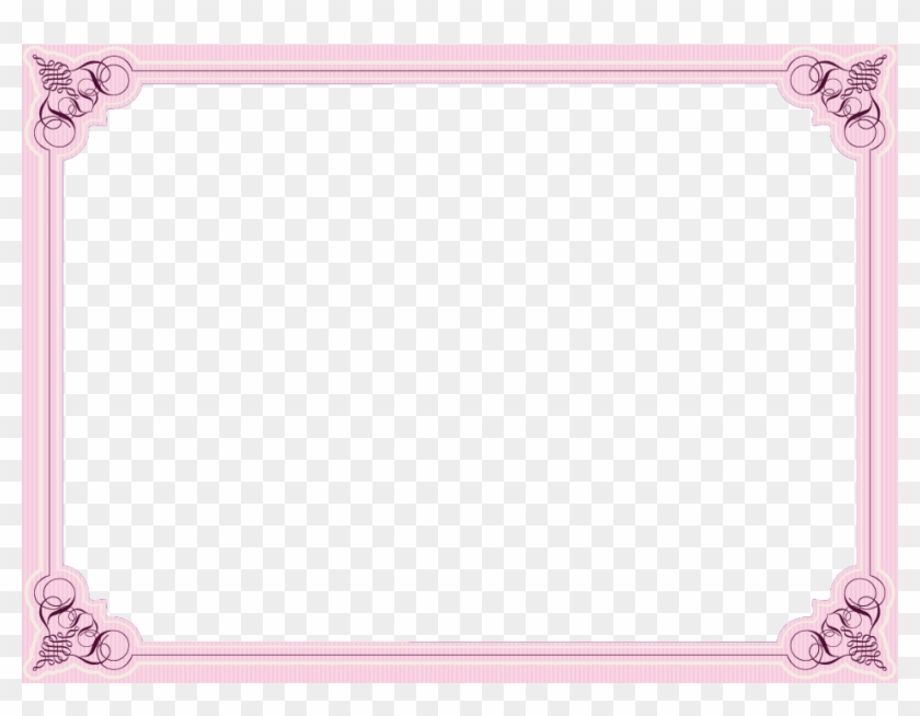 Certificate Border Design Png - Picture Frame Clipart #5753092
