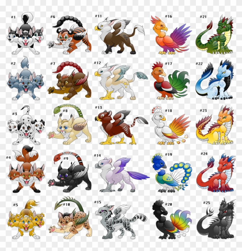 Mystical Clipart Mythological Creature - Mythical Creatures Names - Png  Download (#5753588) - PikPng