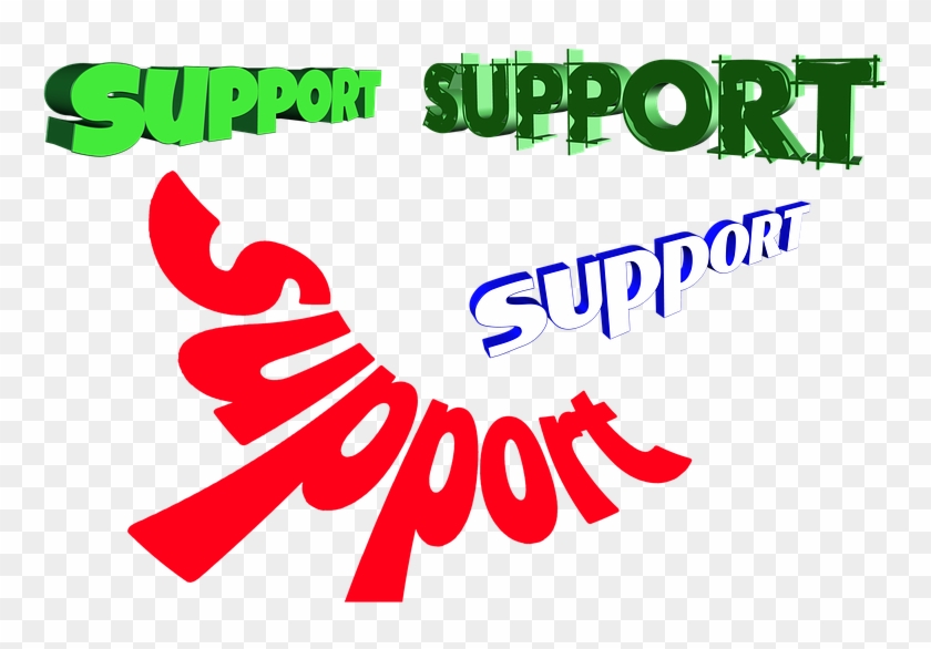 Support Help Button Help Font Note Text - Graphic Design Clipart #5753759