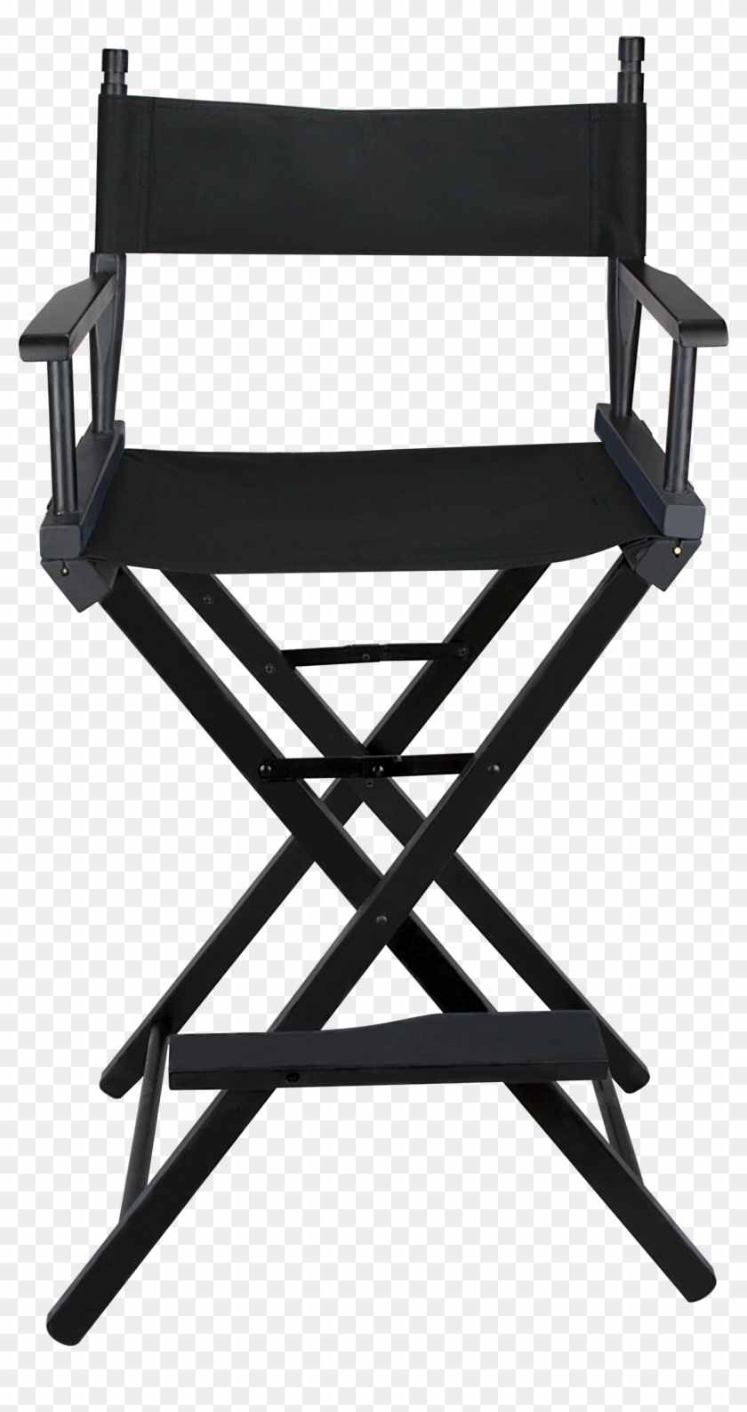 Ver Beauty Black Wood Director Chair - Makeup Artist Chair Clipart #5753942