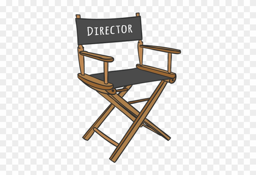 #movies #director #chair - Director Chair Clipart