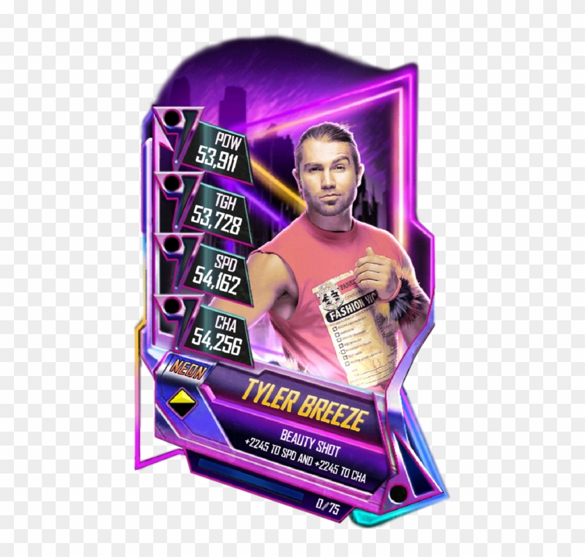 Tylerbreeze S5 23 Neon - Wwe Supercard Neon Cards Clipart #5754510