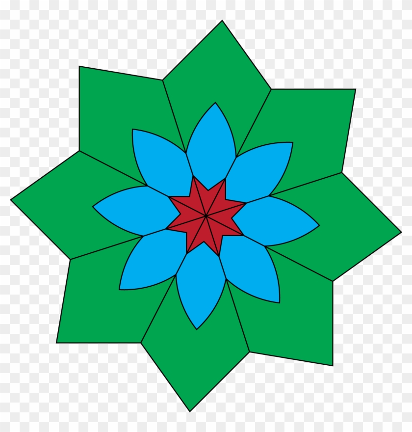 Kaleidoscope Flower Image - Flor Em Forma Geometrica Clipart