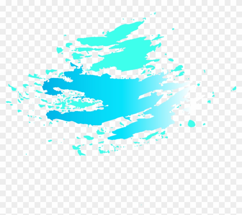 #ftestickers #paint #splash #blue - Abstract Colorful Paint Png Clipart #5754864