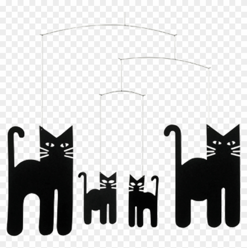 Hanging Mobile Cat Clipart