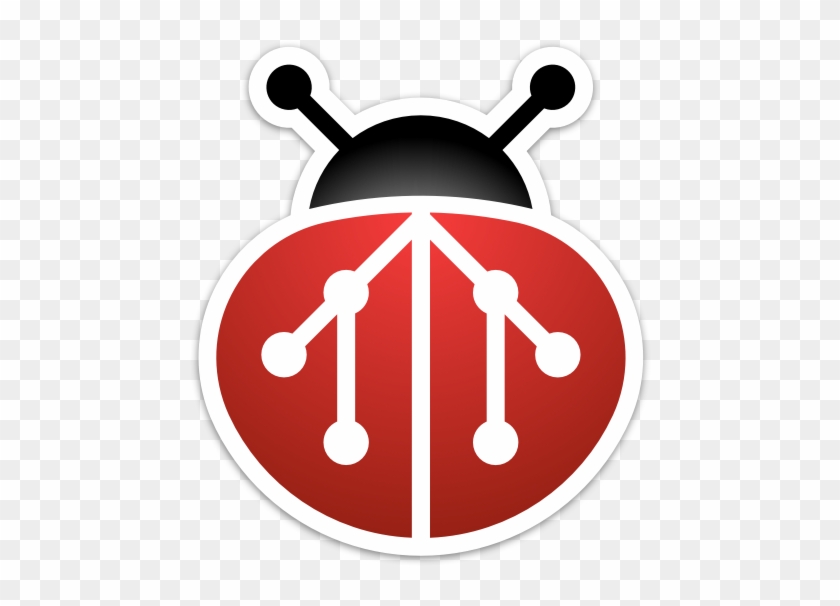 Git Bug Logo Concept - Emblem Clipart #5755688