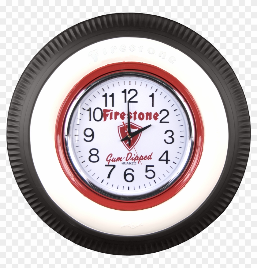 Vintage Firestone Lighted Clock Coker Tire Clocks And - School Clocks Clipart