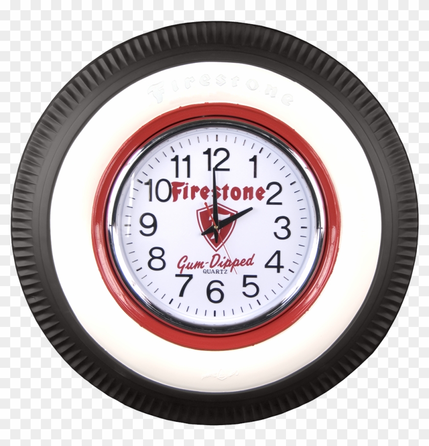 Vintage Firestone Lighted Clock Coker Tire Clocks And - School Clocks Clipart #5756527