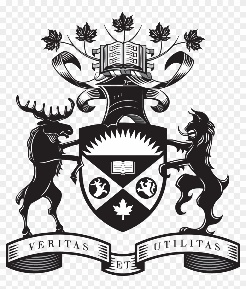 Coat Of Arms Logo - Black And White Ontario Coat Of Arms Clipart