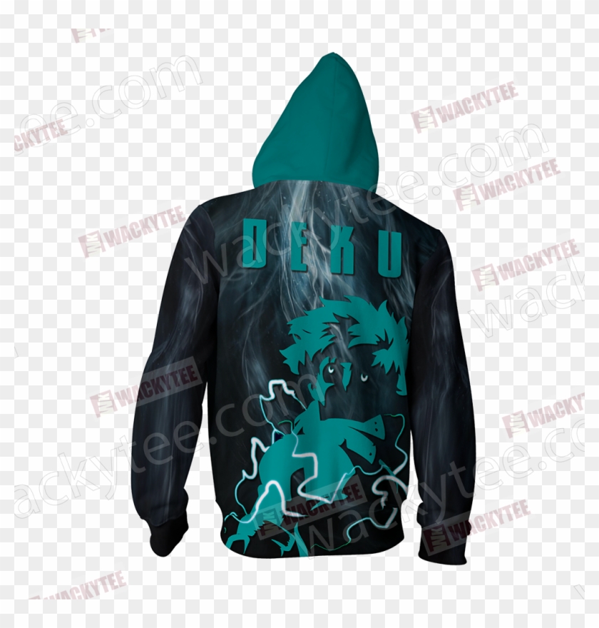 Boku No Hero Academia Izuku Midoriya Zip Up Hoodie Clipart #5756942