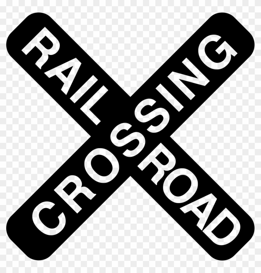 Rail Road Crossing Cross Signal Comments - Señales De Tren Png Clipart #5757410
