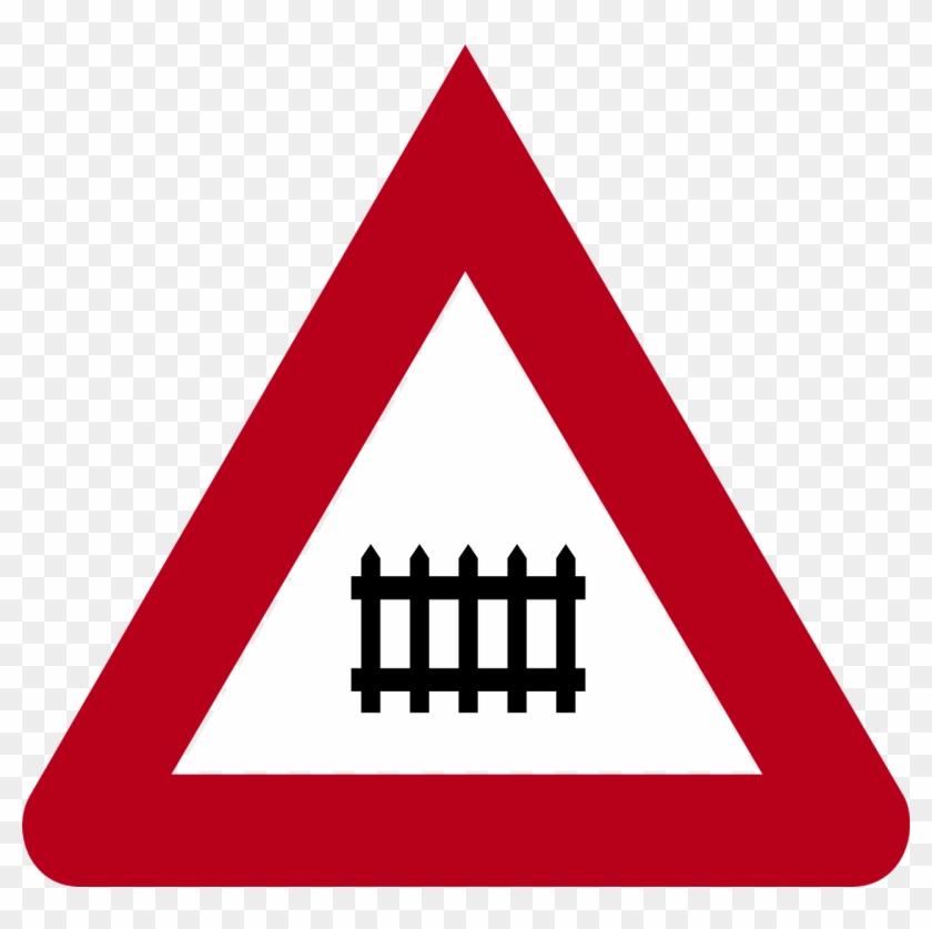 Road Sign Railway Crossing Germany - Road Sign For Railway Crossing Clipart