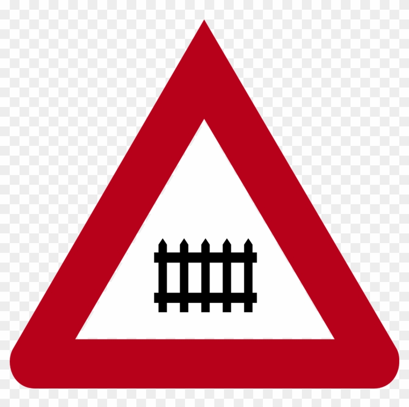 Road Sign Railway Crossing Germany - Road Sign For Railway Crossing Clipart #5757646