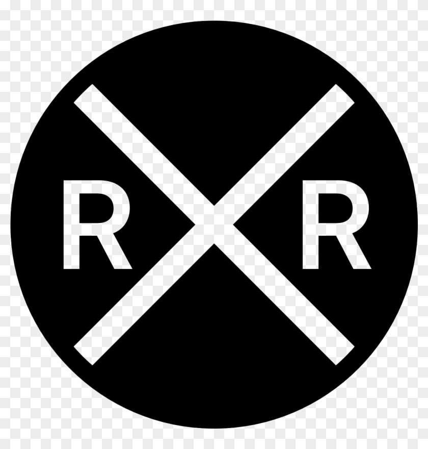 Train Crossing Sign Png - Clock Shape Png Clipart