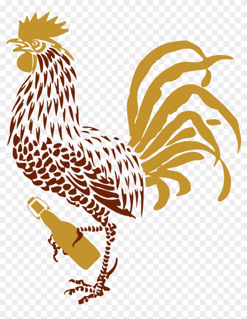 Marty Mattrazzo - Cock And Clipart Black And White - Png Download