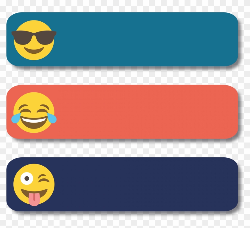 Emoji Labels Clipart
