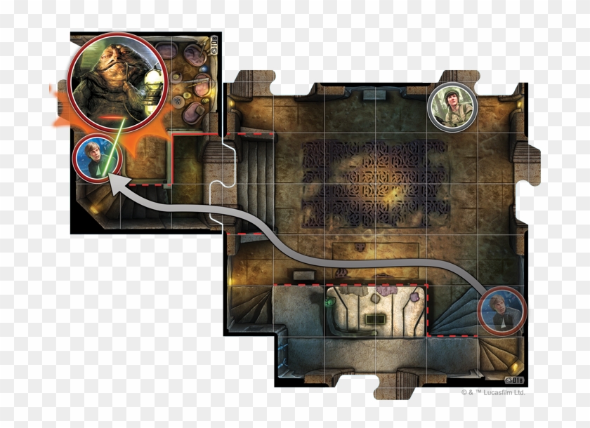 Fantasy Flight Games Star Wars Imperial Assault Luke - Imperial Assault Sarlacc Pit Clipart