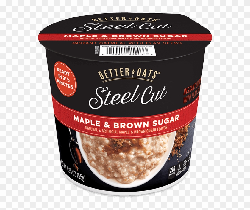 Better Oats Steel Cut Maple & Brown Sugar Instant Oatmeal - Matzo Clipart #5758495