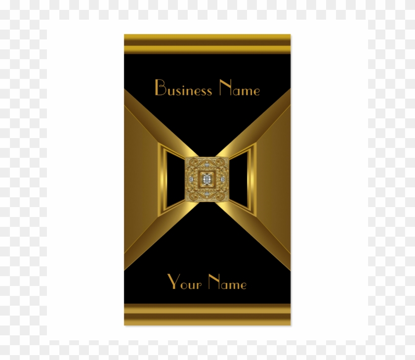 Business Card Elegant Gold Black Jewel Business Card - Book Cover Clipart