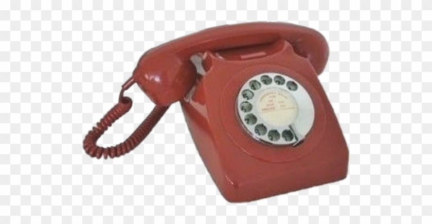 #rotaryphone #phone#asthetics #old - Moodboard Fillers Red Clipart