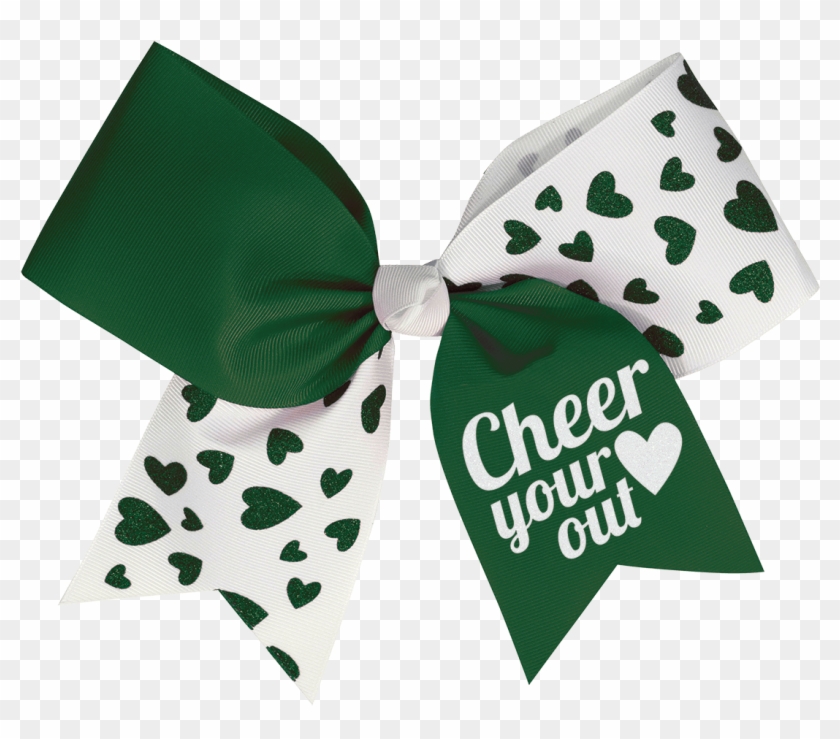 Chassé Glitter Hearts Performance Hair Bow - Red Clipart #5760201