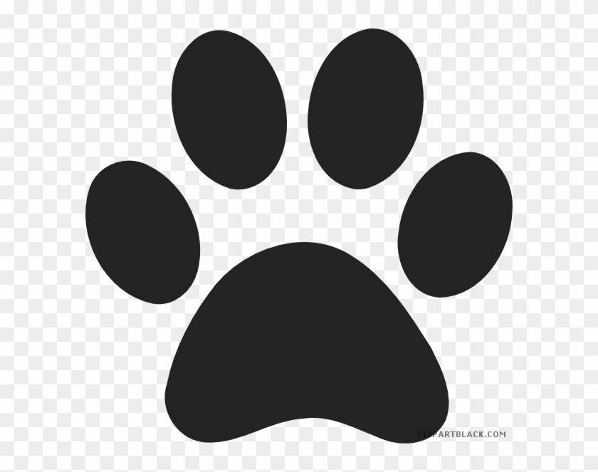 Clipartblack Com Animal Free Black White Images - Red Paw Print Clip Art - Png Download